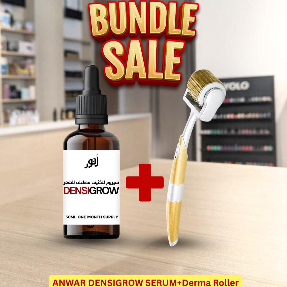 Anwar Hair Bundle (ANWAR DENSIGROW SERUM & Derma roller ZGTS .75m)
