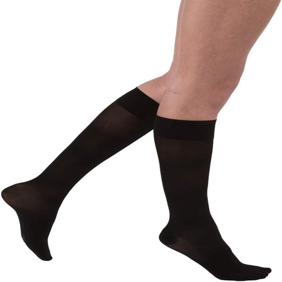 Jobst Ultra Sheer Knee High Closed Toe 15-20 Black XL