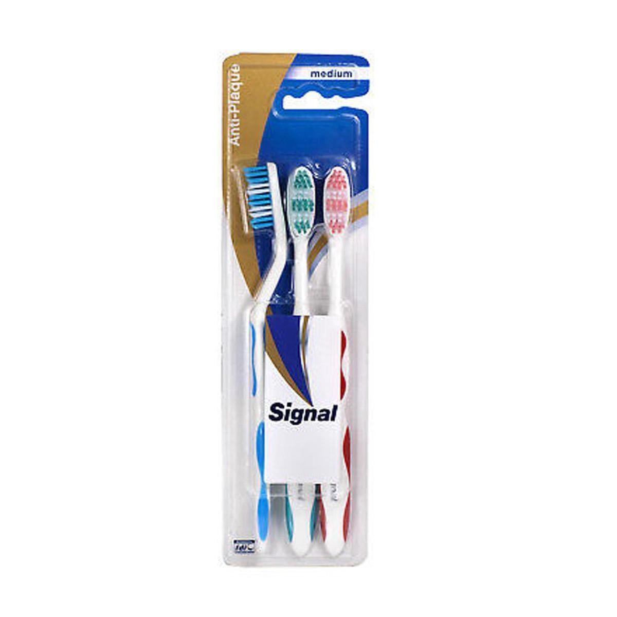 Signal Anti- Plaque Toothbrush 2+1 free
