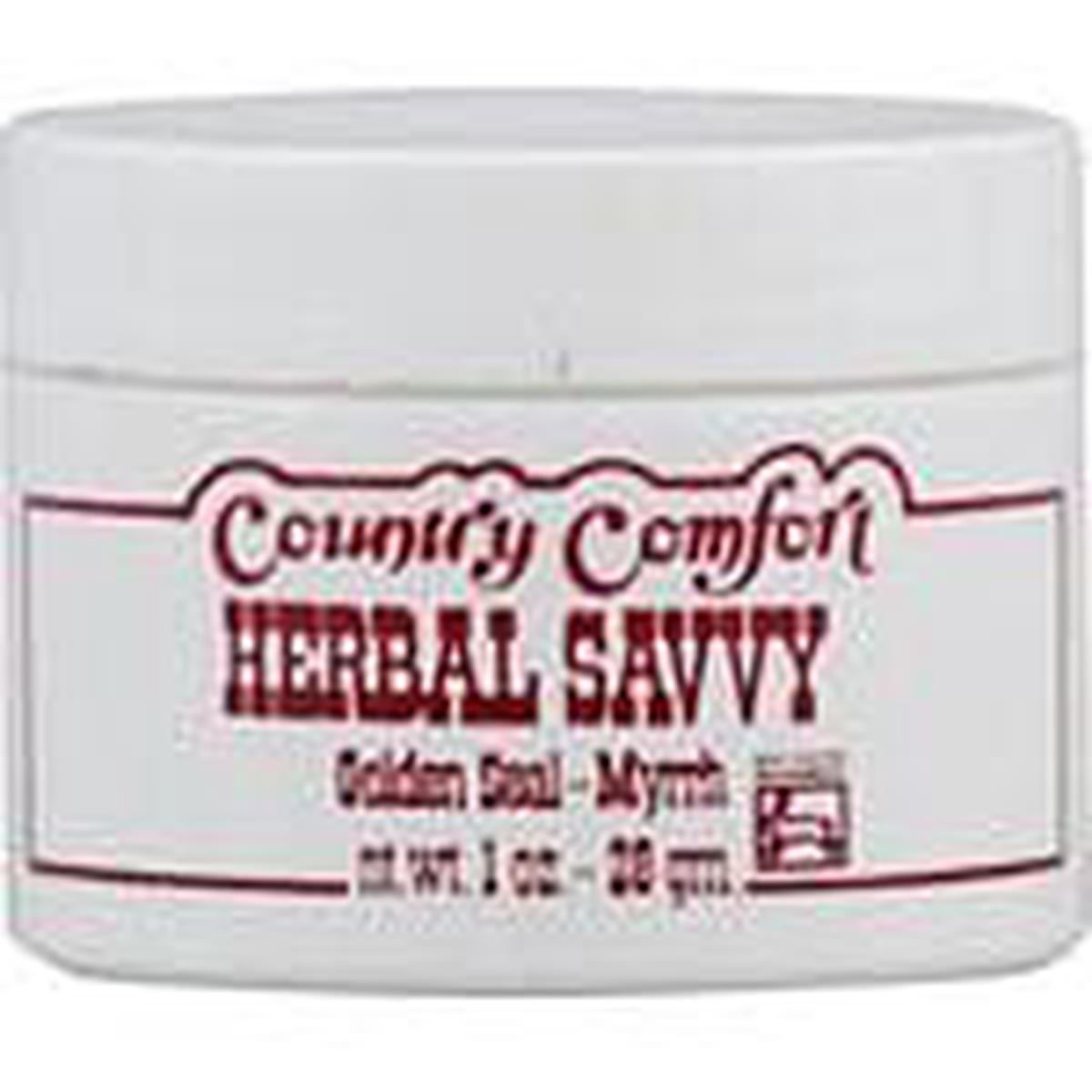 Country Comfort Herbal Savvy Salve Myrrh-Goldenseal 1 oz.