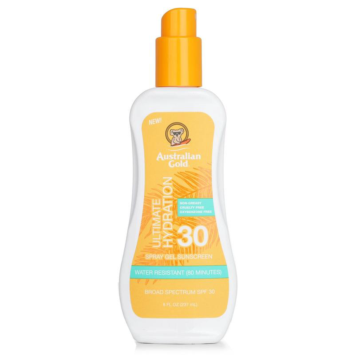 Australian Gold Spray Gel Sunscreen SPF 30 (Ultimate Hydration) (Exp Date 01 Mar 2026) 237ml8oz