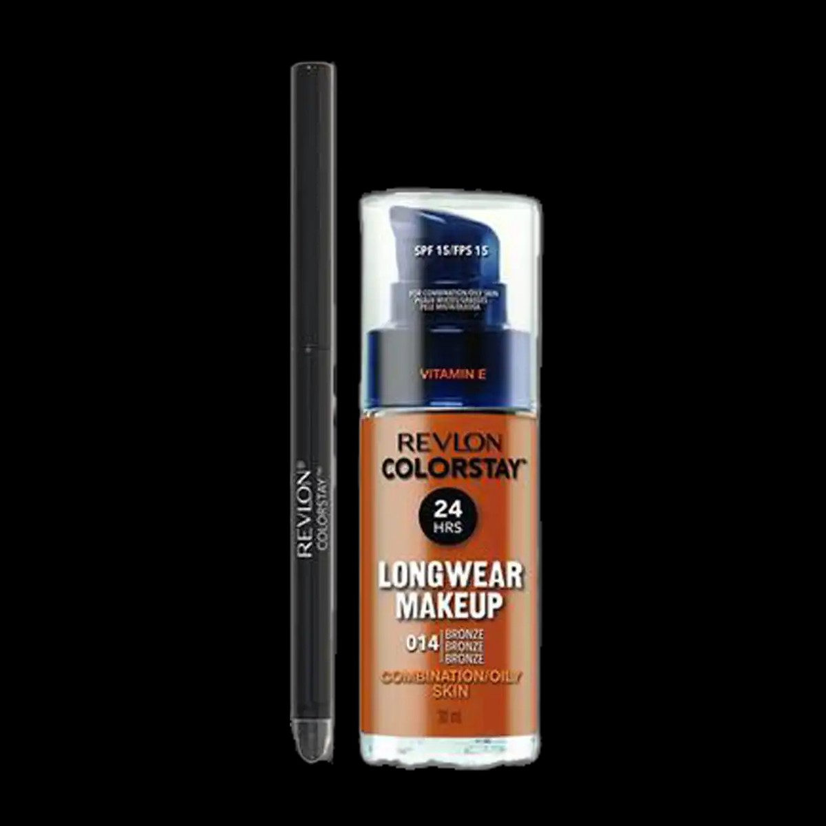 Revlon ColorStay Longwear Combination/Oily Make Up & Eyeliner Combo, Assorted